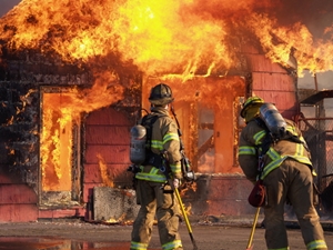 Massachusetts firefighters were recognized for their bravery during a ceremony at Boston's John F. Kennedy Library and Museum.