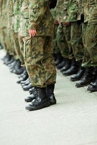 Soldiers do pull ups to support wounded warriors