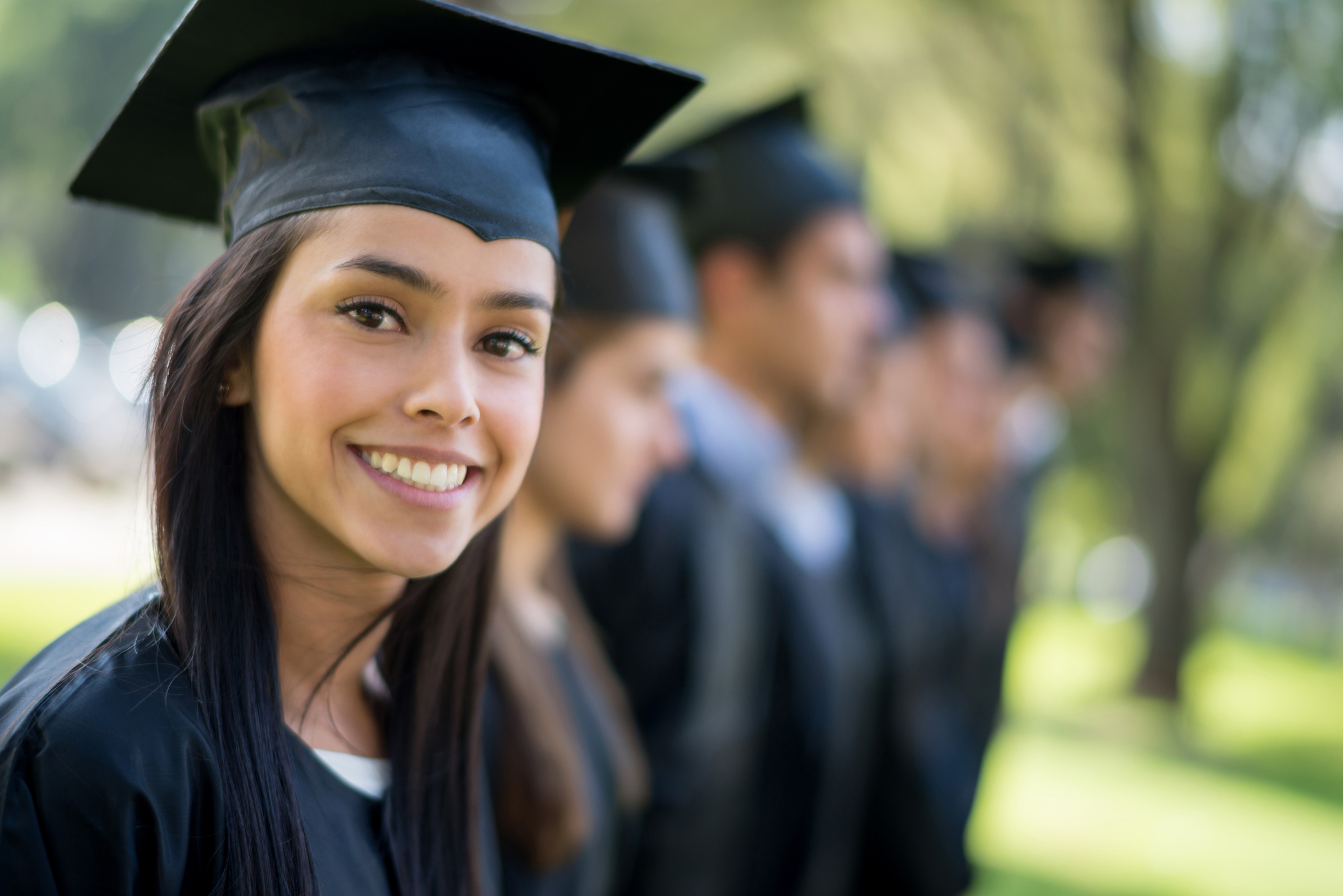 Woman on her graduation day