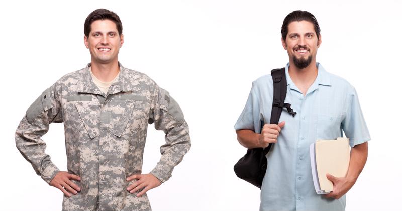 Transitioning from the battle field to the lecture hall is a struggle for many veterans.