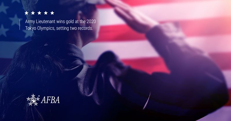 Army Lieutenant wins gold at the 2020 Tokyo Olympics, setting two records.